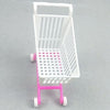 3 PCS Plastic Doll Simulation Trolley Shopping Cart Toy Children Birthday Gift(White)