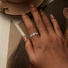 S925 Sterling Silver Love Arrangement Open Adjustable Ring(SCR1001-E)