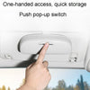 MCPP Car Multifunctional Glasses Case Car Visor Card Storage Sunglasses Holder(Black)
