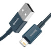 Baseus Superior Series CALYS-A03 2.4A USB to 8 Pin Interface Fast Charging Data Cable, Cable Length:1m(Blue)