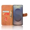 For Samsung Galaxy S25 Ultra 5G Skin Feel Magnetic Flip Leather Phone Case(Brown)