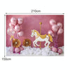 2.1m X 1.5m Birthday Party Shooting 3D Printed Background Cloth(4720)