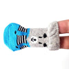 Dog Socks Anti-Slip Knitted Duckling Design Medium 4 Pack