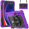 For Samsung Galaxy Tab S9 / S9 FE Silicone + PC Tablet Case(Purple+Black)