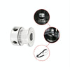 10 PCS GT2 3D Printer Synchronous Wheel Transmission Leather Pulley, Specification: 20 Tooth 6.35mm