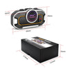 V9 Pro Motorcycle Helmet Bluetooth Walkie-talkie Support FM(Black)