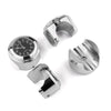 Aluminum Alloy Plating Motorcycle Handlebar Clock(Black Shell Black Background)
