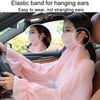 Ladies Summer Sun Shawl Riding Long Sleeve Cape Veil All-In-One Sun Protective Clothing, Style: Khaki Celadon
