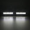 2 PCS  6 inch 6 LED 2 x 18W Car Flash Warning Light Red + Blue Change White Waterproof Emergency Light, DC 12V
