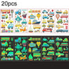 20 PCS Y01-05 Kids Cartoon Luminous Tattoo Sticker Waterproof And Sweat Proof Party Activity Face Sticker(Transport)
