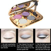 Professional  Eye Makeup Eyeshadow Palette Gold Smoky Cosmetics Makeup Palette Diamond Bright Glitter Eye Shadow(8)