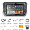 For Volkswagen Q3300KT 7-inch 1+16G Car Multimedia Player Navigation Bluetooth Reversing Integrated Machine Android 10.0, Style:Standard+12Lights Camera