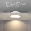 6 inch LED Recessed Indoor Lighting Downlight Round Energy Saving High Brightness Panel Lamp(Warm Light)