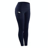 Slim Tight Sportswear Women High Waist Hips Slim Sports Leggings, Size:S(Black)