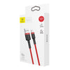 Baseus 2.4A 1m USB to 8 Pin High Density Nylon Weave USB Cable for iPhone, iPad(Red)
