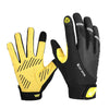 WEST BIKING YP0211209 Bicycle Gloves Shock Absorber Anti-Slip Touch Screen Glove, Size: M(Yellow Black)