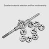 12 PCS Multi-specification Tap and Die Combination Set Hand Metric Wire Tapping Wrench Winch