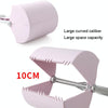 Small Purple Foldable Dog Poop Scooper with Serrated Grip