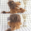 Toddler Cartoon Animal Plush Hand Puppet Toy Parent-Child Storytelling Props, Height: 30cm(Wolf)