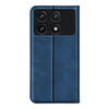 For Xiaomi Redmi K70 Retro-skin Magnetic Suction Leather Phone Case(Dark Blue)