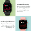 Bluetooth Talk HD Large Screen Heart Rate Oxygen Monitoring Multi-Sport Mode Smart Watch(Black)