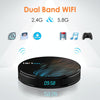 HK1max 4K UHD Smart TV Box with Remote Controller, Android 9.0 RK3318 Quad-Core 64bit Cortex-A53, 2GB+16GB, Support Dual Band WiFi & AV & HDMI & RJ45 & TF Card