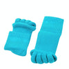 Massage Five-finger Socks Thickened Open-toed Socks, Color: Blue