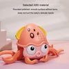 Children Electrical Sensor Octopus Toy Automatic Obstacle Avoidance Sound Light Crawling Quirky Toy(Green)