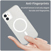 For iPhone 12 MagSafe Frosted Translucent TPU + PC Full Coverage Phone Case(White)