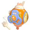 Infant Puzzle Busy Hand Grasping Ball Baby Grasping Sensory Training Early Learning Toys(Rabbit)