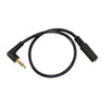 5 PCS 13cm Elbow 3.5mm Audio Male to Female PC Camera Microphone Adapter Cable(Black)