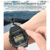 EX16T 1.21 inches LCD Screen Smart Watch 50m Waterproof, Support Pedometer / Call Reminder / Motion Monitoring / Remote Camera(Blue)