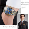 OLEVS 6607 Multi-function Men Big Flywheel Automatic Waterproof Mechanical Watch(Black)