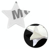 Star Pattern Car Metal Body Decorative Sticker (Silver)