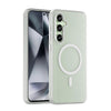 For Samsung Galaxy S24 FE 5G MagSafe Frosted Translucent TPU + PC Full Coverage Phone Case(White)