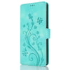 For Samsung Galaxy A54 5G Dreamy Butterfly Love Flower Embossed Leather Phone Case(Green)