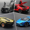 1:32 Simulation Sound Light Children Alloy Sports Car Model Boy Car Toy(Black)