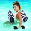 Hammock Foldable Backrest Floating Row Inflatable Recliner With Net, Specification: Double(Navy)