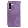For Samsung Galaxy A26 5G Little Tiger Embossed Leather Phone Case(Purple)