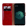 Business Style Oil Wax Texture Horizontal Flip Leather Case for Xiaomi Mi 6X / A2, with Holder & Card Slots & Wallet(Red)