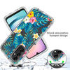 For Samsung Galaxy A24 5G / 4G Transparent Painted Phone Case(Banana Leaf)