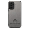 For Samsung Galaxy A52 Twill Fabric Leather Skin Back Phone Case(Gray)