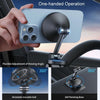 Center Console 360 Rotating Magnetic Car Phone Holder Zinc Alloy Automotive Navigation Bracket(Black)