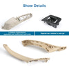For BMW F10 / F18 5 Series 7pcs Car Inside Doors Handle Pull Trim Cover, Right Driving, 51417225874(Beige White)