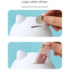 LED Night Light Cartoon Clock Desktop Animal Piggy Bank(Panda)