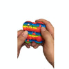 Decompression Handle Fidget Cube Dice Decompression Finger Sports Toy(Four-page Handle - Starry Sky Purple)
