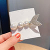 Mermaid Fishtail Hair Clip Pearl Glitter Diamond Duckbill Clip(LD273)