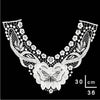 Gold Lace Butterfly Flower Embroidery Collar Flower Three-dimensional Hollow Fake Collar DIY Clothing Accessories, Size: 36 x 30cm