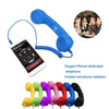 3.5mm Plug Mic Retro Telephone Anti-radiation Cell Phone Handset Receiver(Black)