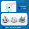 WLX-A6 4 Ports Quick Charging USB Travel Charger Power Adapter, EU Plug